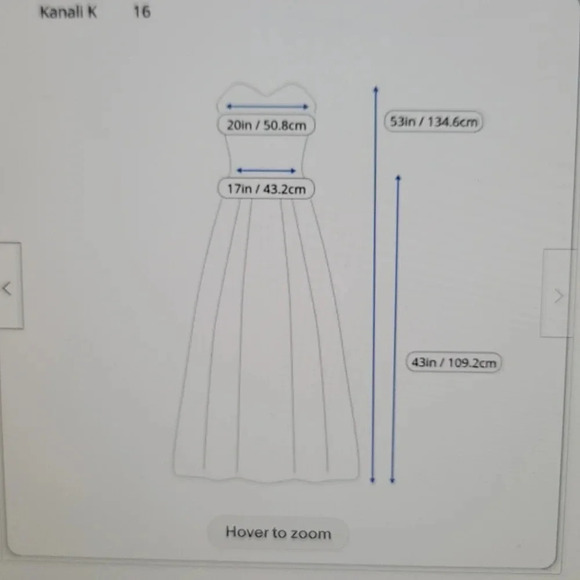 Kanali K Beige Chiffon Bridesmaid Prom Formal - Picture 9 of 9